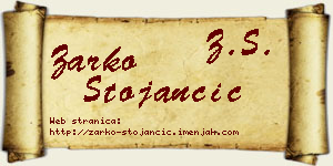 Žarko Stojančić vizit kartica